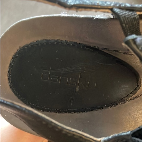 Dansko Black Strappy Wedge Heels Adjustable Straps Women’s 39 - Picture 2 of 7